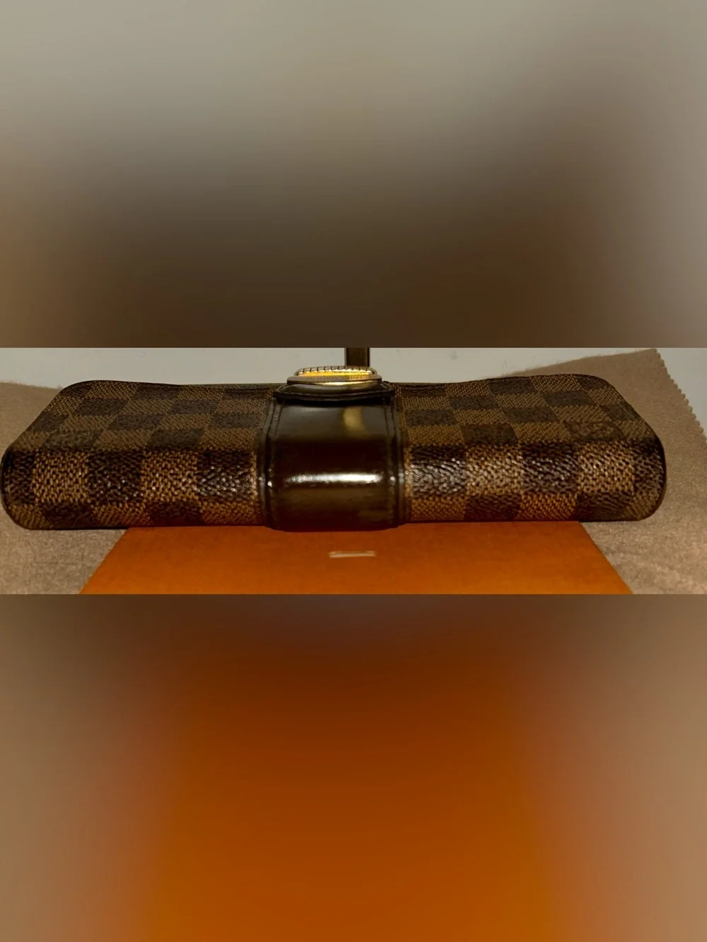 Louis Vuitton Damier Ebene Sistina Portefeuille Wallet.